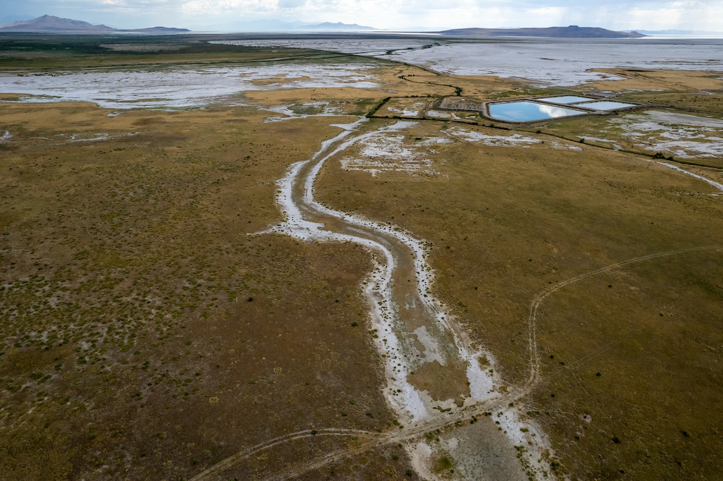 (Trent Nelson  |  The Salt Lake Tribune) Weber County property slated for an inland port on Thursday, Aug. 17, 2023.