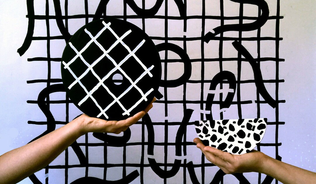 (Courtesy Las Hermanas Iglesias)


Black-and-white objects are part of "HERE, HERE," an interactive exhibit by Las Hermanas Iglesias, a collaboration of sisters Lisa and Janelle Iglesias. The exhibit will open Aug. 26 in the new ACME Lab at the Utah Museum of Fine Arts.
