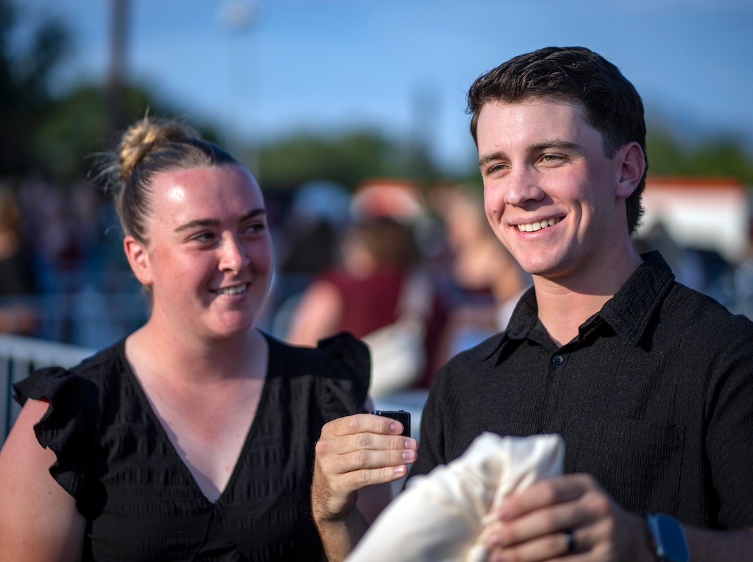 (Rick Egan | The Salt Lake Tribune) Cole and Emerson BanBeekum before the Noah Kahn concert on Tuesday, Aug. 25, 2026.