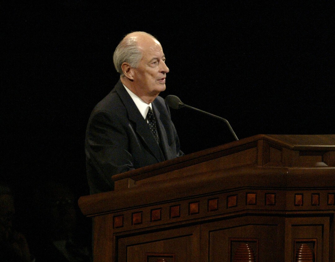 (Tribune file photo)  Elder Robert D. Hales spoke at the 175th semiannual  LDS Conference on Oct. 2, 2005.