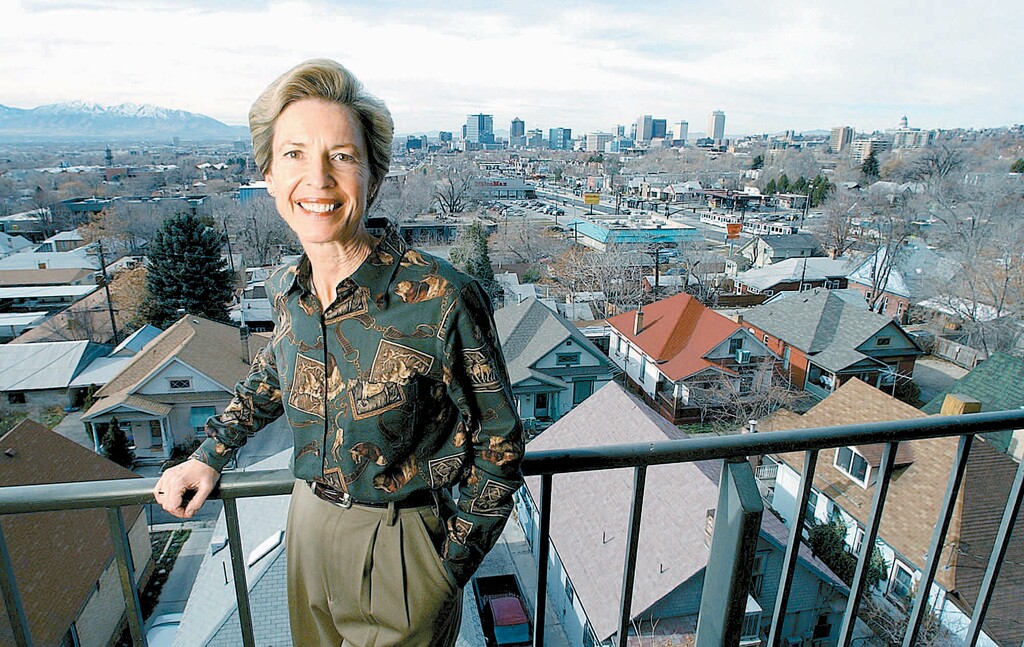(Francisco Kjolseth | Tribune file photo)
The late Deedee Corradini, first woman mayor of Salt Lake City, posing for a picture in 2003. Awards in her name were presented Friday to three community leaders.