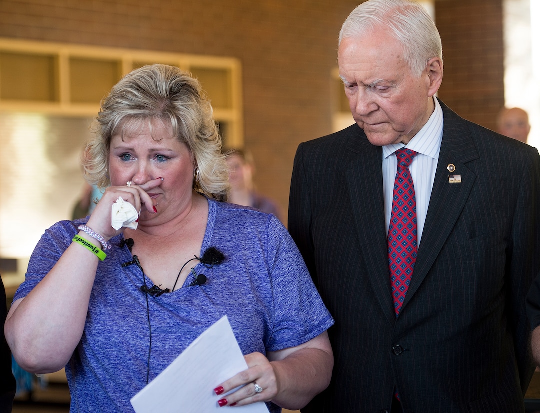 Leah Hogsten  |  The Salt Lake Tribune"He's suffering right now and they won't treat him," said Laurie Holt about the condition of her son, Josh Holt, as a result of his July 3rd, 6 to 8-foot fall off his prison bunk bed. With U.S. Senator Orrin Hatch at her side, Holt said Josh suffered a concussion and believe his back is fractured. Josh Holt has spent a year in a Venezuelan prison, where his family says he is being used as a "political pawn." Holt, a former missionary with The Church of Jesus Christ of Latter-day Saints and a Riverton native, was arrested onÊJune 30, 2016. He had traveled to Venezuela to marry Thamara Caleno, a fellow Mormon he'd met online last January while looking for someone to practice Spanish with.
