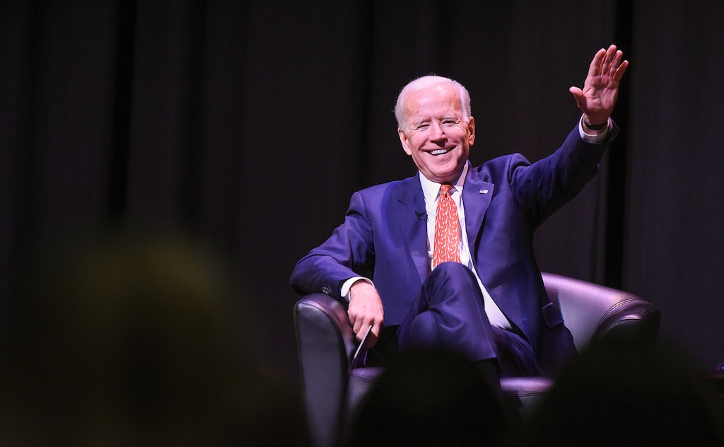 (Francisco Kjolseth | Tribune file photo)  Former Vice President Joe Biden speaks at Kingsbury Hall on the University of Utah campus on Dec. 13, 2018.