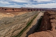 (Francisco Kjolseth | The Salt Lake Tribune) Hite Marina, long closed down due to the declining water levels of Lake Powell, is pictured from the Colorado River overlook on Saturday, April 25, 2026.