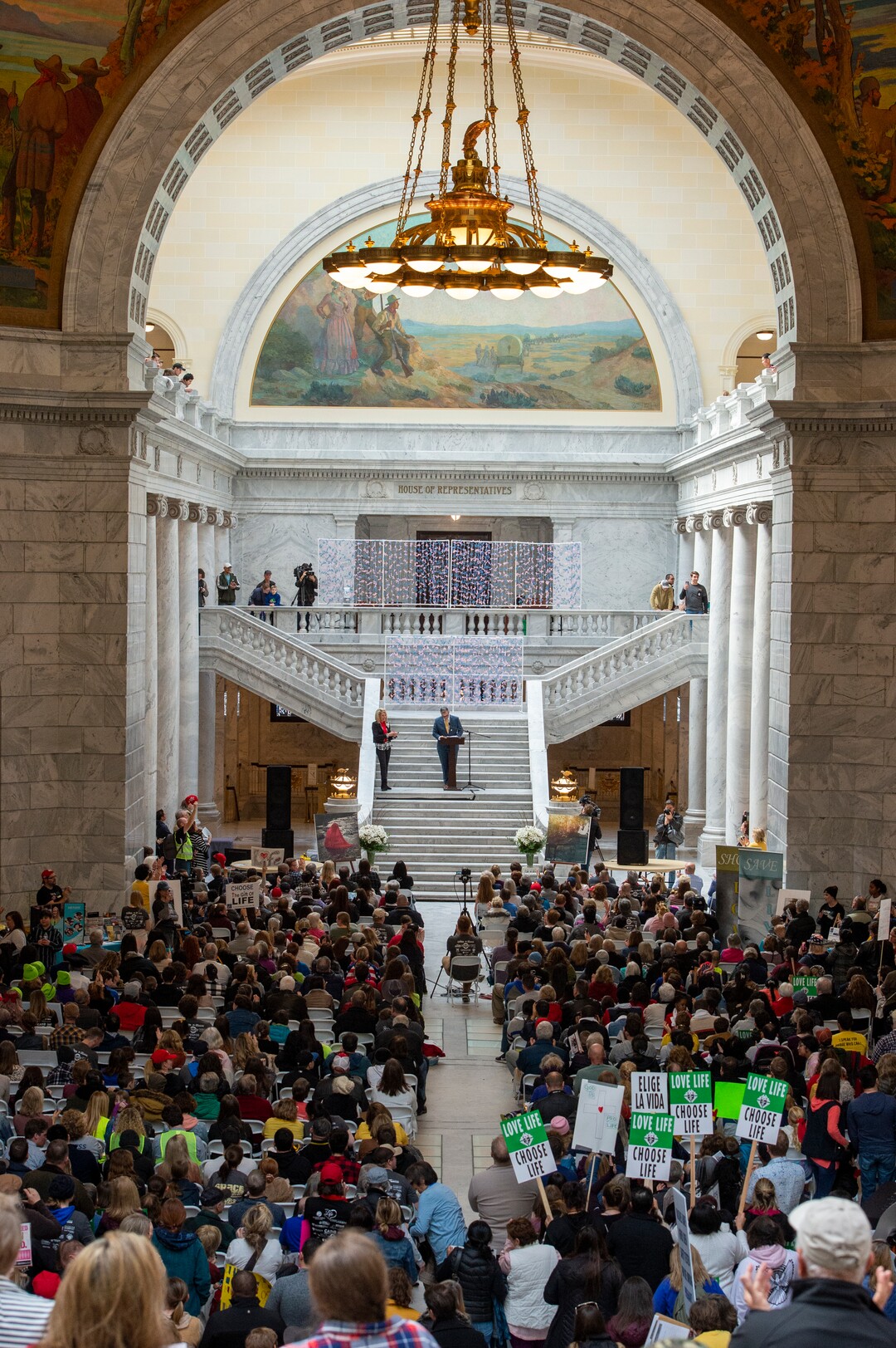 (Rick Egan  |  The Salt Lake Tribune)     Utah State Sen. Dan McKay speaks at the  March for Life Utah rally at the Utah State Capitol, Saturday, Jan. 25, 2020.