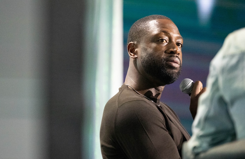 (Francisco Kjolseth | The Salt Lake Tribune) Dwyane Wade,  three-time NBA champion and part owner of the Utah Jazz   joins a conversation at the Silicon Slopes Tech Summit in Salt Lake City on Wednesday, Oct. 13, 2021.