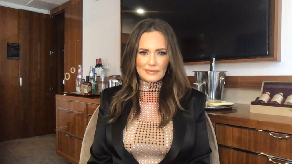 (Photo courtesy of Bravo) Meredith Marks appears remotely on "What What Happens Live with Andy Cohen."