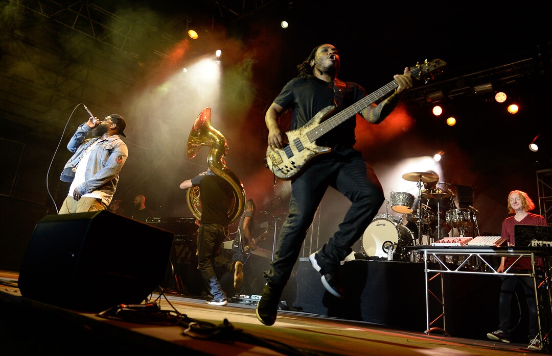 (Francisco Kjolseth  |  The Salt Lake Tribune)  The Roots marks the finale of the 2017 SLC Twilight Concert Series at Pioneer Park on Thursday, Aug. 31, 2017.