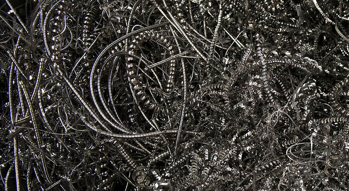 Leah Hogsten | The Salt Lake Tribune
Waste bins are filled with metal shavings from Silencerco's gun fire suppressing plant. Silencerco is one of the country's largest manufacturers of silencer for guns of all kinds, Friday, May 28, 2017.