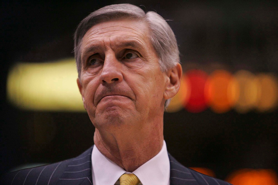 (Trent Nelson  |  Tribune file photo) Jerry Sloan coaches a game against the Pistons in 2004.