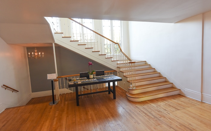 (Francisco Kjolseth  |  The Salt Lake Tribune)  Since 2016, the historic Ladies Literary Club House building at 850 E South Temple has been owned by a group of millennial visual artists and entrepreneurs, known as Photo Collective Studios. They've renovated the building and are now seeking a grant to make it ADA accessible for the first time in its 106-year history. To publicize their cause, on Tuesday, Sept. 24, 2019, they opened their refurbished building to tours.