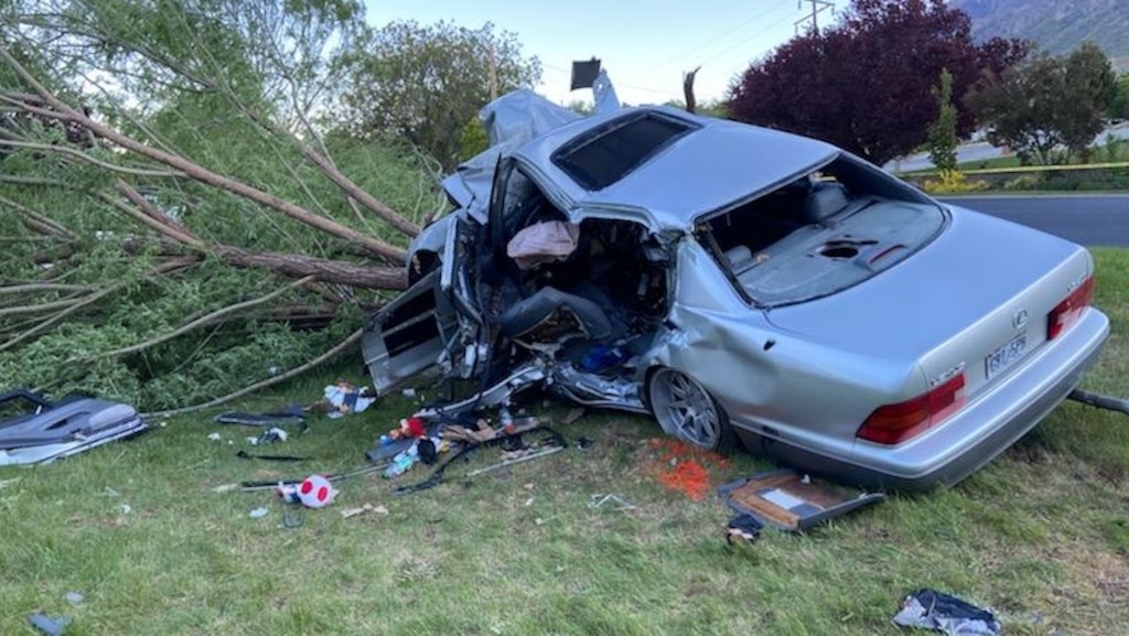 (North Ogden Police) Two teenage boys were killed in a crash early Saturday after their vehicle fled a traffic stop in North Ogden, police said.