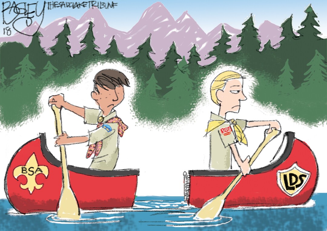 This Pat Bagley cartoon appears in The Salt Lake Tribune on Thursday, May 10, 2018.