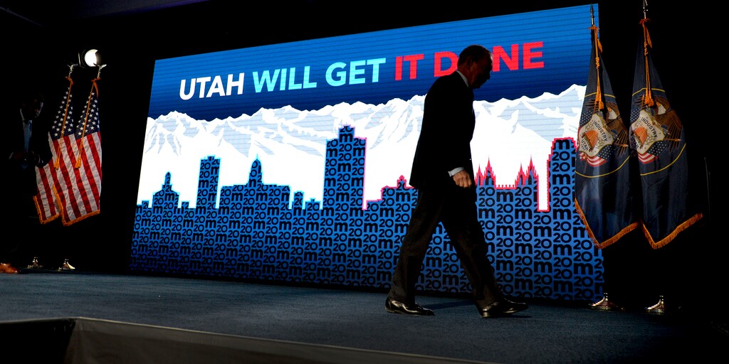 (Leah Hogsten  |  The Salt Lake Tribune)  Democratic presidential candidate Mike Bloomberg, the multibillionaire former New York City mayor, made his second visit to Utah on Thursday, Feb. 20, 2020 to campaign ahead of the state's primary on Super Tuesday.