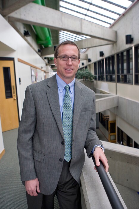 Al Hartmann | The Salt Lake Tribune
UVU's completion rates are the state's worst, prompting the school to pursue various strategies to get students more engaged with campus life. These efforts are directed by philosophy professor Brian Birch, recently named associate vice president for engaged learning.