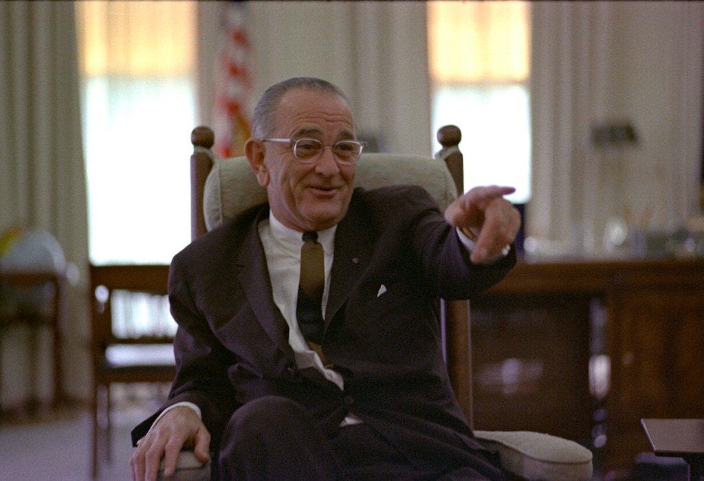 |  Courtesy LBJ Presidential Library

President Lyndon Baines Johnson in the Oval Office.