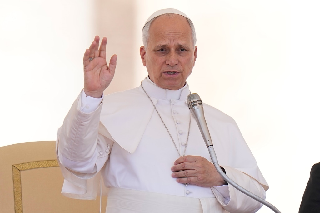 (Alessandra Tarantino | AP) Pope Leo XIV, shown in May, has come under fire from President Donald Trump on a number of issues.