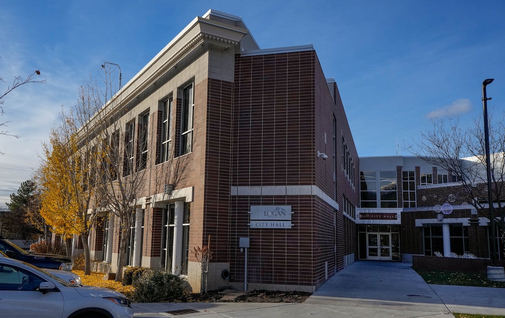 (Francisco Kjolseth  | The Salt Lake Tribune) Logan City Hall. Last week, the Logan City Council approved a zoning change that would allow a bar in the northern part of the city.