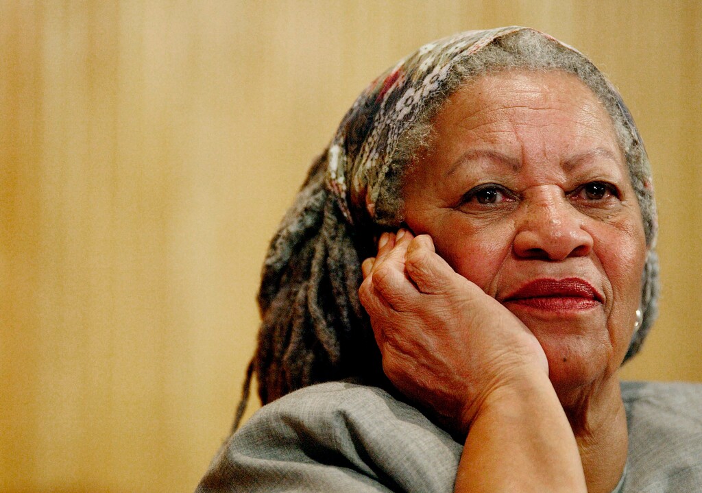 (Guillermo Arias | AP) Author Toni Morrison attends a conference at the Guadalajara's University in Guadalajara City, Mexico on Nov. 25, 2005. The pioneer and reigning giant of modern literature died on Aug. 5 at age 88.