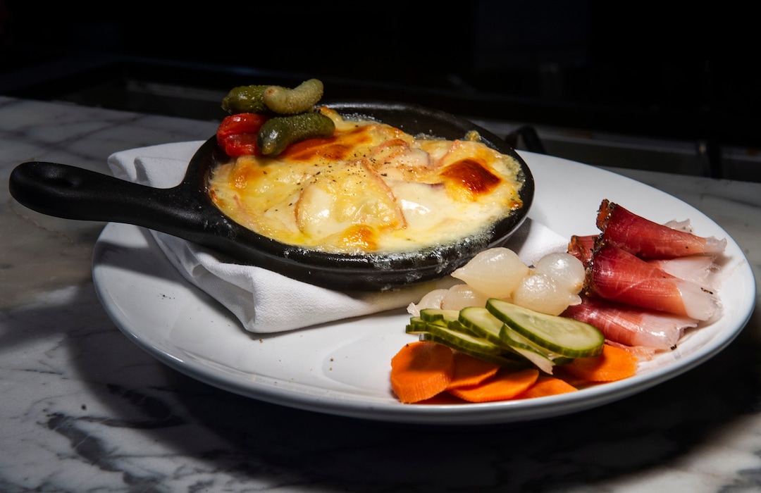 (Rick Egan  |  The Salt Lake Tribune)      Raclette aka The "Winter Charcuterie" at OneOEight, a new bistro on the corner of 1300 South and 1700 East in Salt Lake City, Thursday, March 7, 2019.