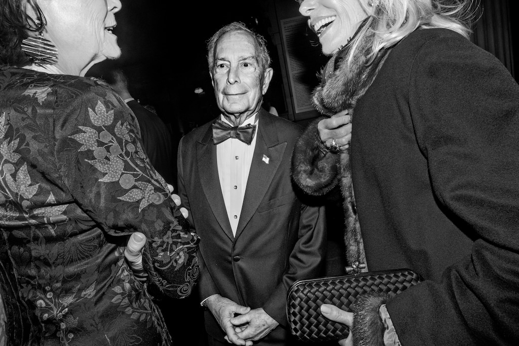 (Dolly Faibyshev | The New York Times) Former New York City Mayor Michael Bloomberg, a Democratic presidential candidate, at the Metropolitan Museum of Art’s Acquisitions Dinner in New York on Dec. 12, 2019. To choose Bloomberg as the alternative to Trump, then, is to bet that a chaotic, corrupt populist is a graver danger to what remains of the Republic than a grimly-competent plutocrat, writes Ross Douthat.