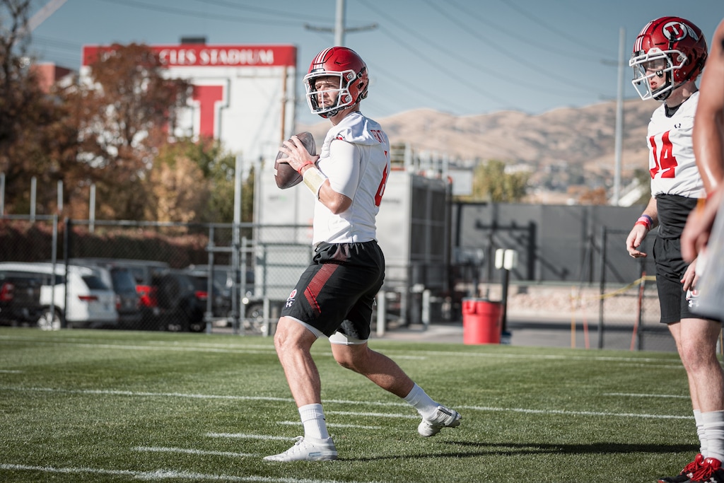 (Photo courtesy of University of Utah Athletics) Utah quarterback Jake Bentley.