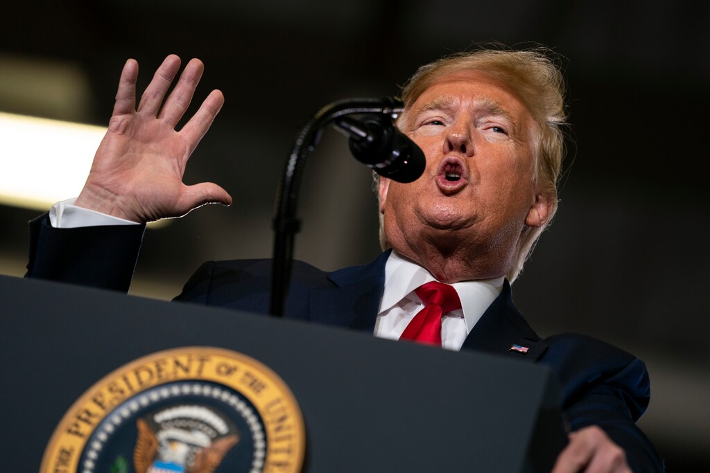 (Evan Vucci | AP file photo) Trump will be facing his accusers Tuesday night during his State of the Union speech. The impeached president is speaking on the eve of what's anticipated to be his Senate acquittal on Wednesday.