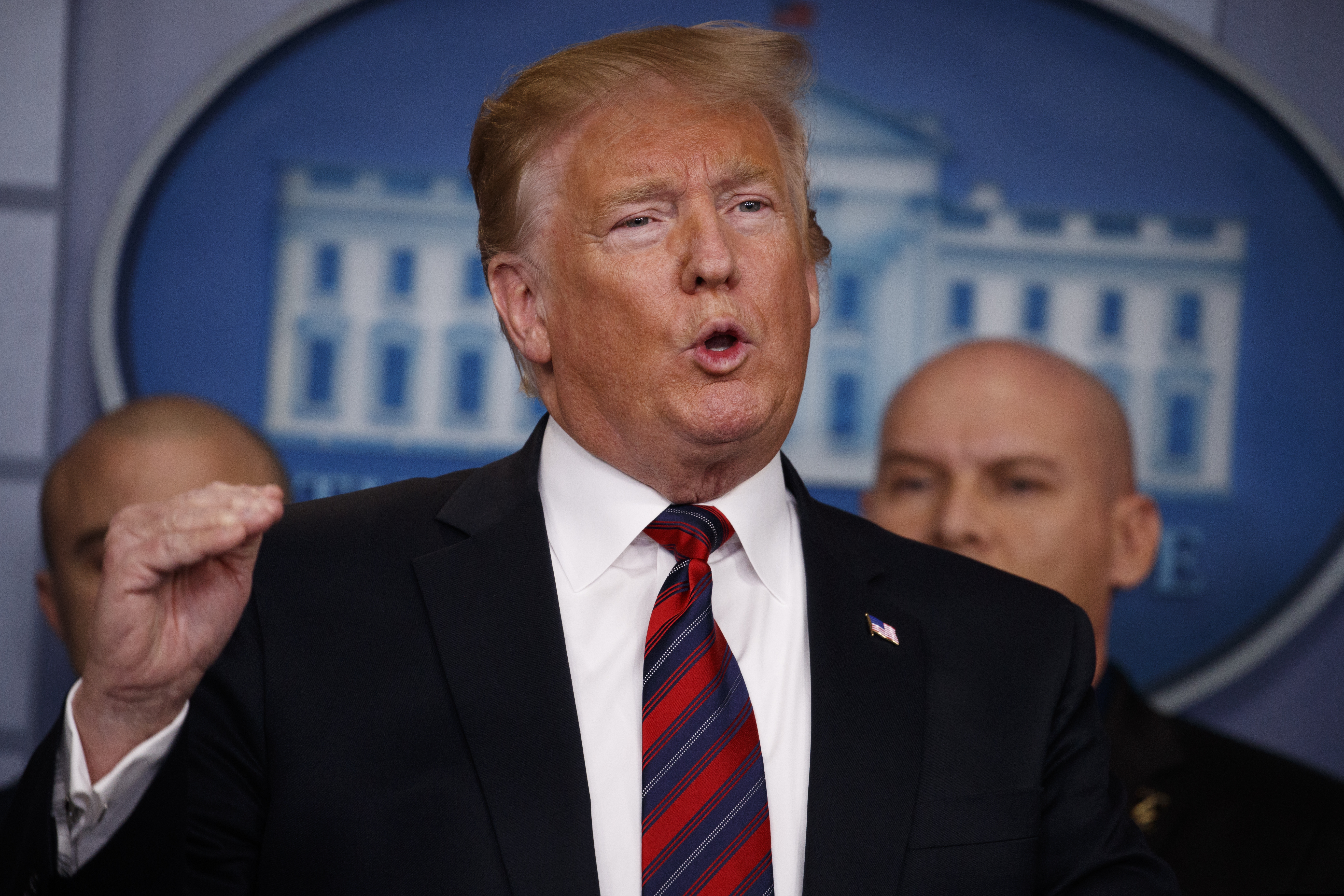 President Donald Trump speaks to reporters about border security in the briefing room of the White House, Thursday, Jan. 3, 2019, in Washington. (AP Photo/Evan Vucci)