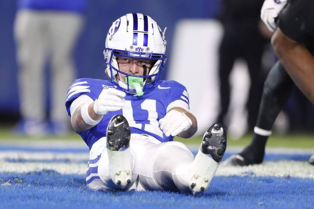 (Getty Images via The Athletic)
Wide receiver Parker Kingston was expelled from BYU on Friday, Feb. 13, 2026, as he faces a felony rape charge in southern Utah.