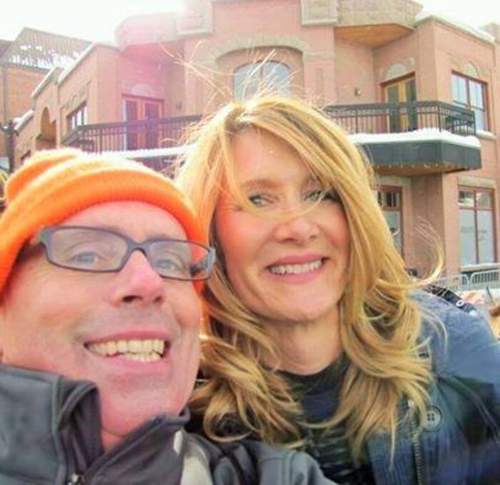 Stuart Graves with Laura Dern.