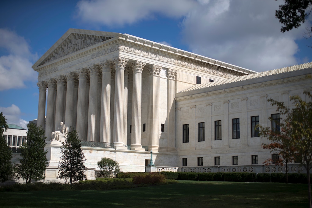FILE - In this Oct. 5, 2015 file photo, the Supreme Court is seen in Washington. President Donald Trump has said he plans to pick a young Supreme Court justice who could be on the court for 40 years or more. But other factors will also be in play as the candidates are vetted: their ideological bent, gender, ability to be confirmed and even whether they meet Trump’s requirement that they be “not weak.”  (AP Photo/Carolyn Kaster, File)