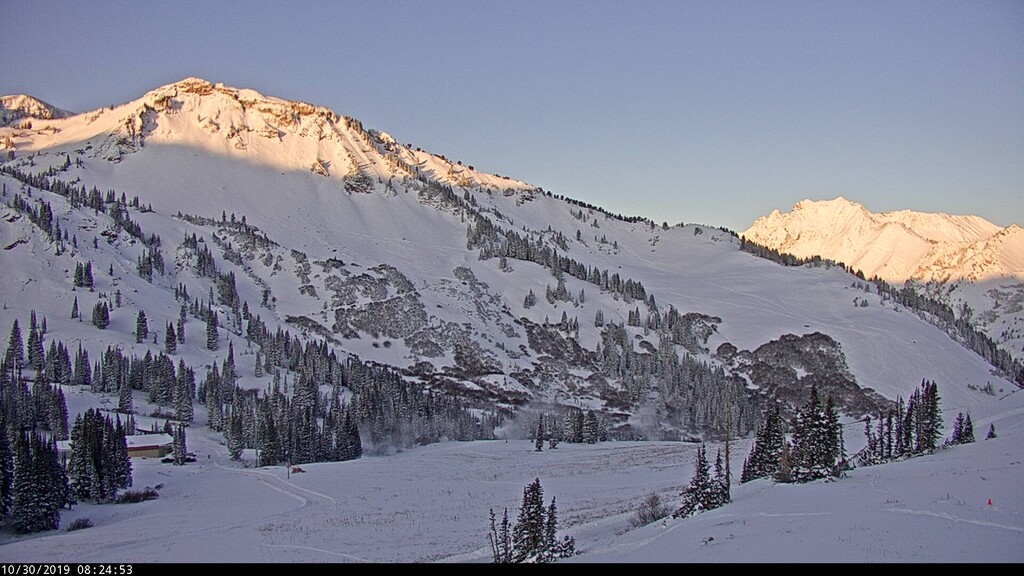 (Courtesy Alta Ski Area) A screenshot of a webcam at Alta Ski Area on Wednesday, Oct. 30, 2019.