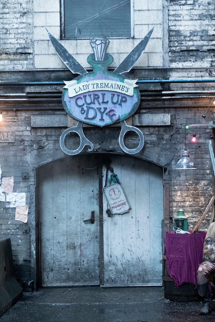 |  Courtesy Disney Channel

The exterior of the beauty salon set on ÒDescendants 2.Ó