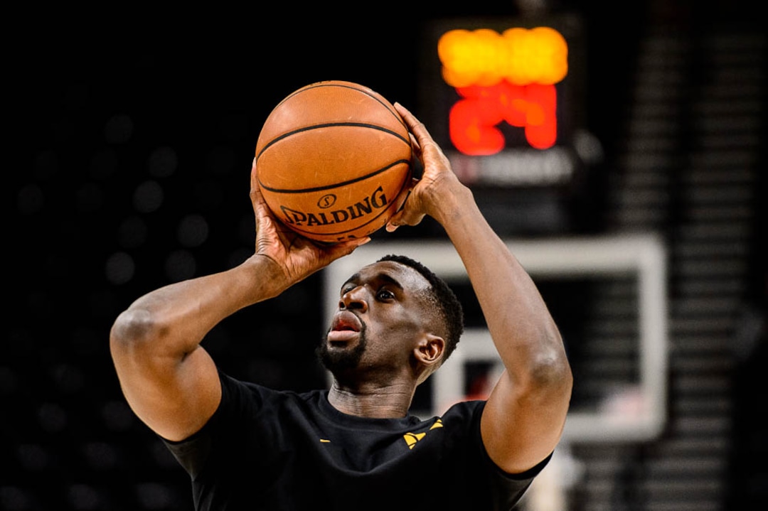 (Trent Nelson | The Salt Lake Tribune)  Utah Jazz center Ekpe Udoh (33). Utah Jazz vs. Boston Celtics, NBA basketball in Salt Lake City on Friday Nov. 9, 2018.
