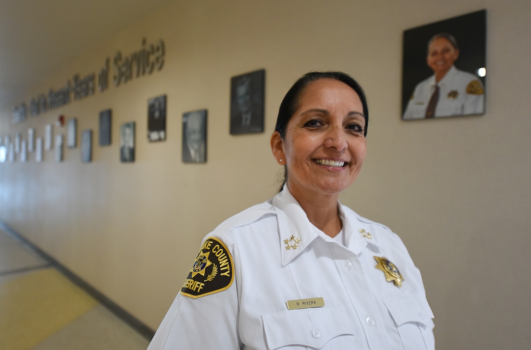 (Francisco Kjolseth  |  The Salt Lake Tribune)  Rosie Rivera is the first woman in Utah to serve as any county's sheriff after being sworn in on August 15, 2017. 