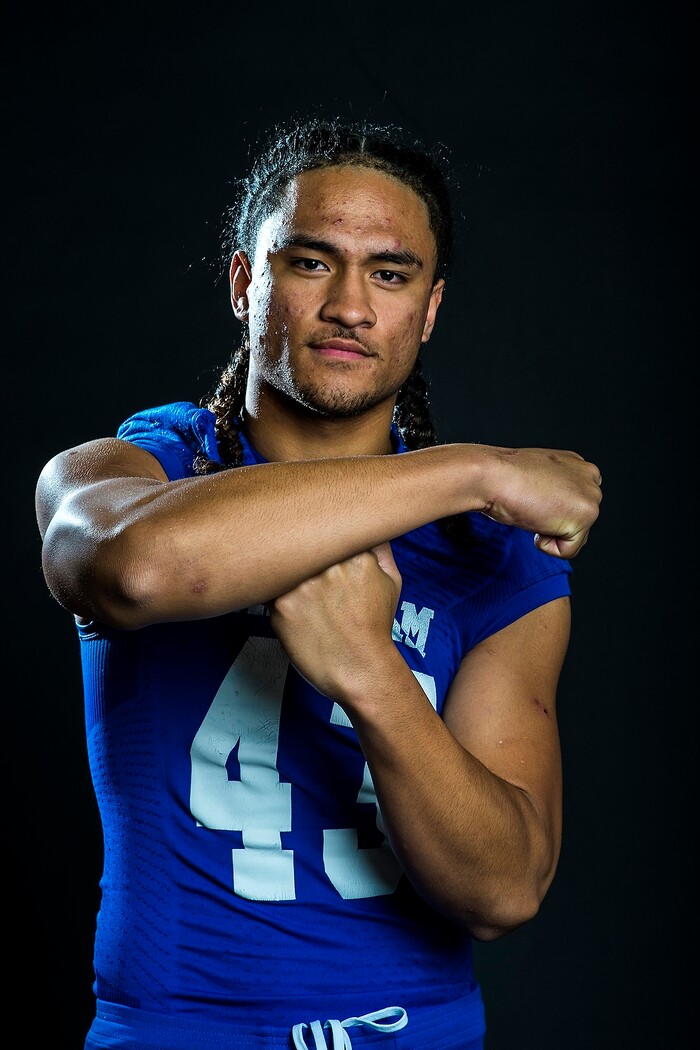 (Chris Detrick | The Salt Lake Tribune) Bingham's Lolani Langi poses for a portrait Friday, December 15, 2017.