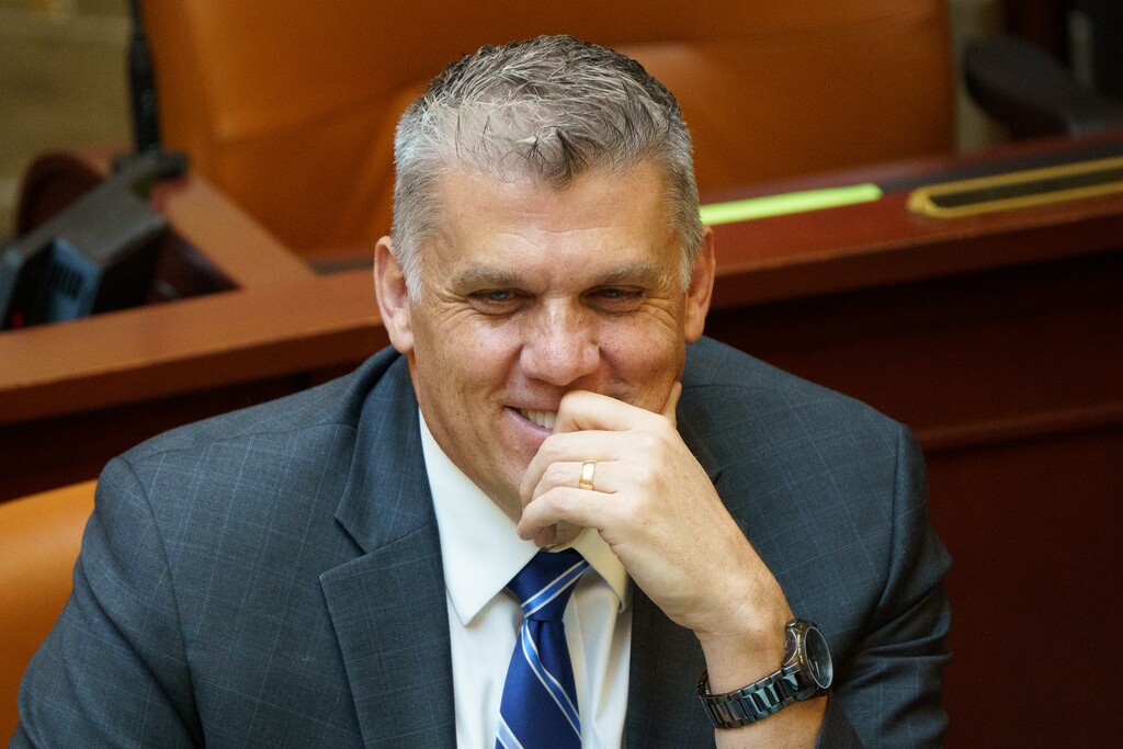 (Trent Nelson  |  The Salt Lake Tribune) Rep. Phil Lyman, R-Blanding, at the Capitol in Salt Lake City on Wednesday, May 19, 2021.