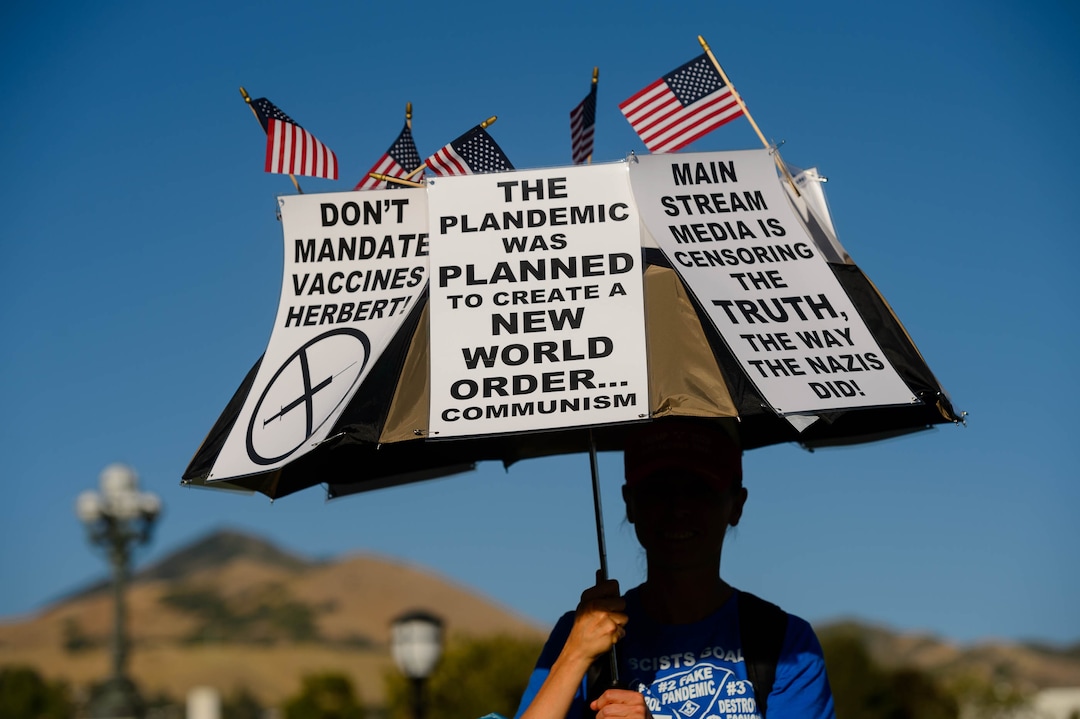 (Trent Nelson  |  The Salt Lake Tribune) A rally protesting government mask mandates at the State Capitol in Salt Lake City on Saturday, Sept. 5, 2020.
