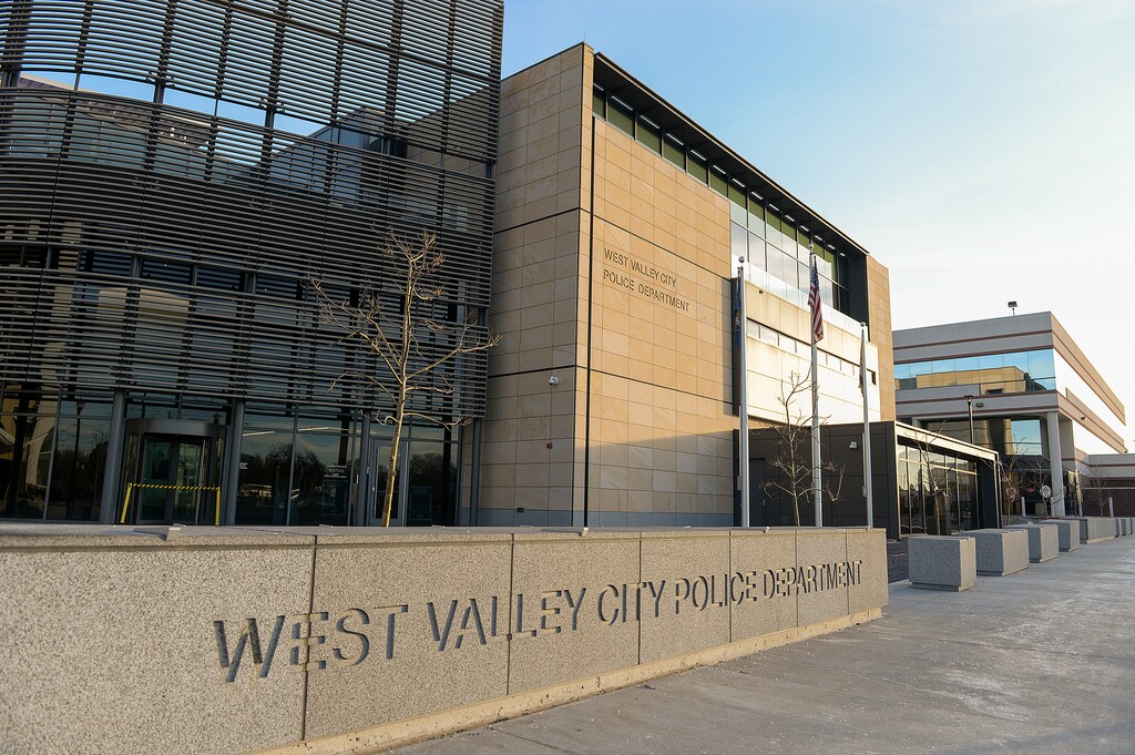 (Chris Samuels | The Salt Lake Tribune) West Valley City Police Department headquarters on Thursday, Feb. 10, 2022. West Valley City officers have arrested a man they say was driving the vehicle struck and killed an 11-year-old boy late Wednesday, Aug. 10, 2022.