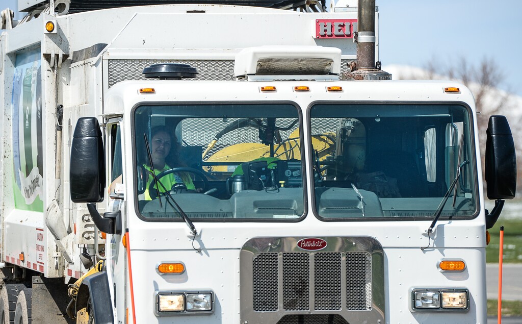 Francisco Kjolseth | The Salt Lake TribuneRhonda Kitchen who has been driving garbage and recycling trucks for the Wasatch Front Waste & Recycling District for the past 17 years, was selected as 2017 "Driver of the Year" in  the category of small government operations.
