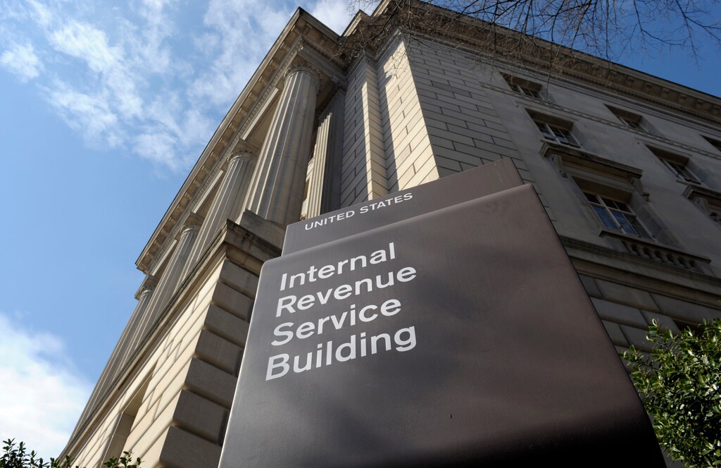 This March 22, 2013 file photo shows the exterior of the Internal Revenue Service (IRS) building in Washington.   (AP Photo/Susan Walsh, File)