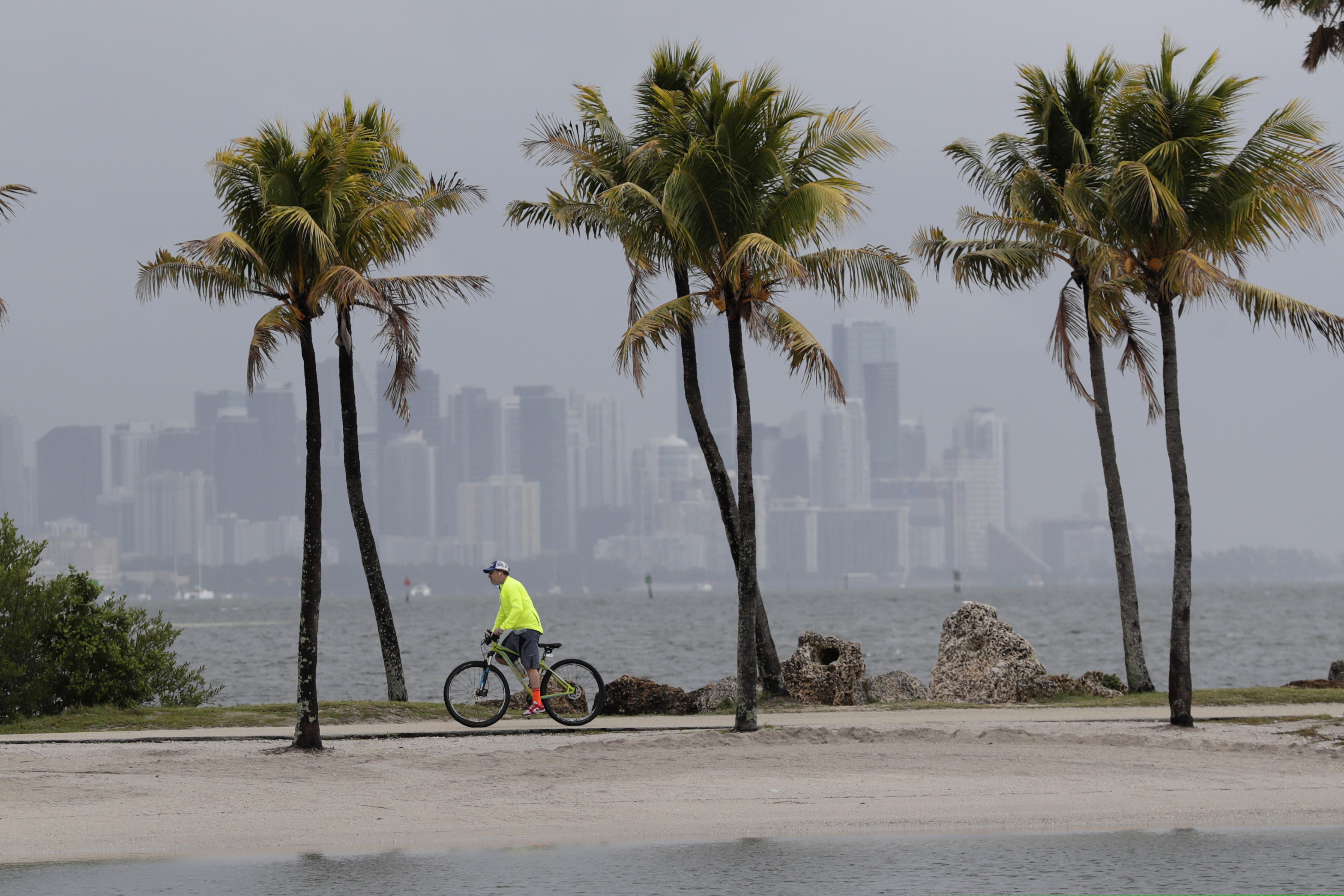 (Lynne Sladky | AP) The Miami skyline, seen in 2020. The church continues to buy apartment complexes in the greater Miami area, including a recent multimillion-dollar purchase of a multifamily complex in Boca Raton.