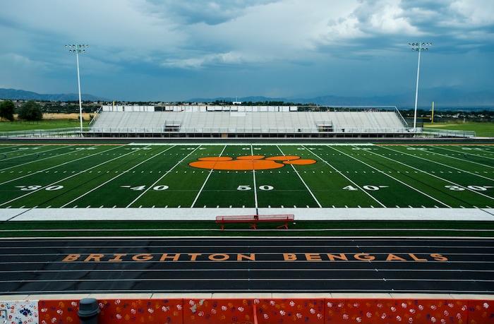 (Rick Egan  |  The Salt Lake Tribune)  Brighton football field, Wednesday, August 8, 2017.