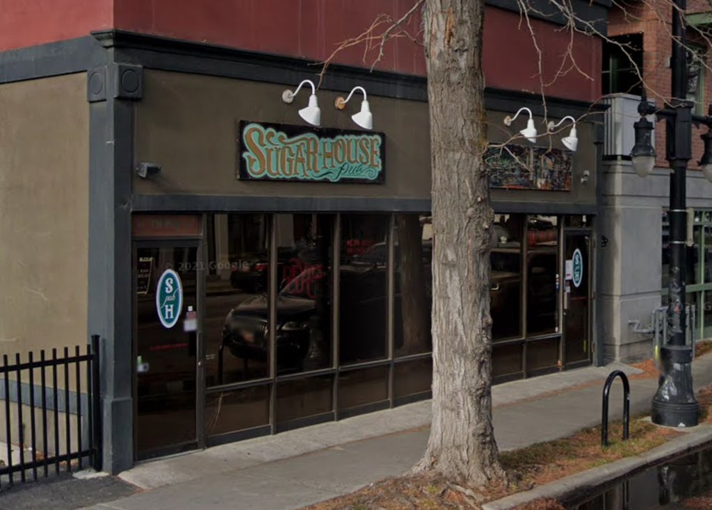 (Google Street View) The exterior of SugarHouse Pub in Salt Lake City, in December 2021.