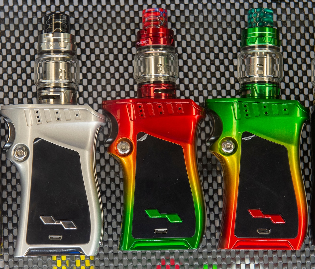 (Rick Egan | Tribune file photo)  Vape mods for sale at a store in Taylorsville.