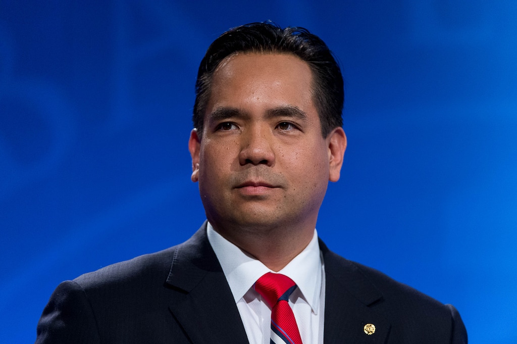 Trent Nelson | The Salt Lake Tribune
Utah Attorney General Sean Reyes speaks during his debate with Charles Stormont at KBYU Studios in Provo, Wednesday, Oct. 1, 2014.