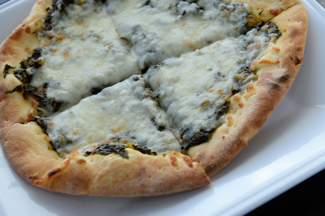 (Francisco Kjolseth  |  The Salt Lake Tribune)  The spinach and cheese pie at Beirut Cafe in Murray.