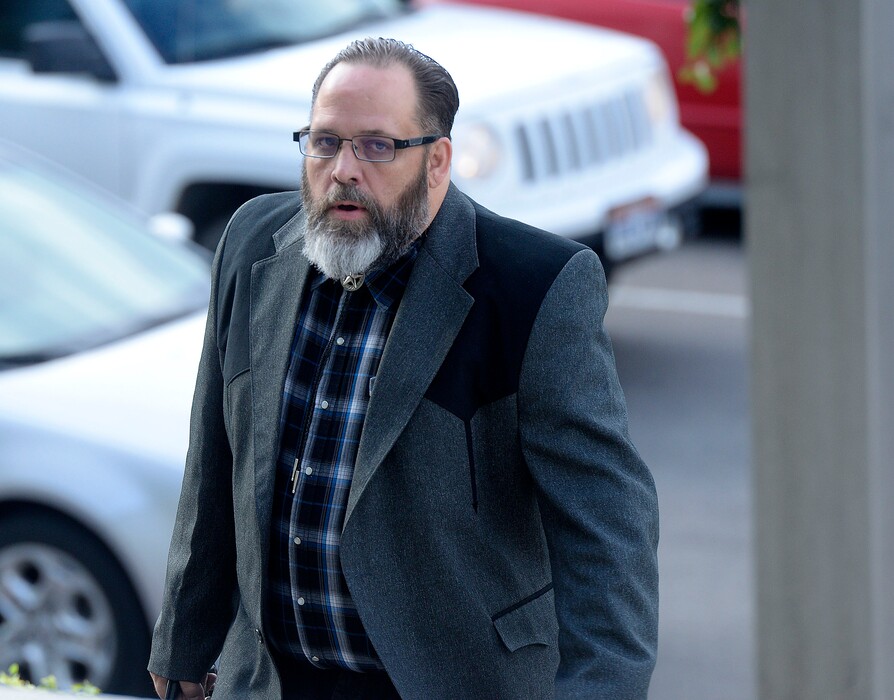 (Al Hartmann  |  The Salt Lake Tribune) Acccused fraudster Rick Koerber arrives a few minutes late for trial at Federal Court in Salt Lake City Tuesday August 22.   He was first charged eight years ago. Koerber faces 18 charges revolving around allegations he ran a $100 million Ponzi scheme based on his real estate investing strategy he called the "Equity Mill."