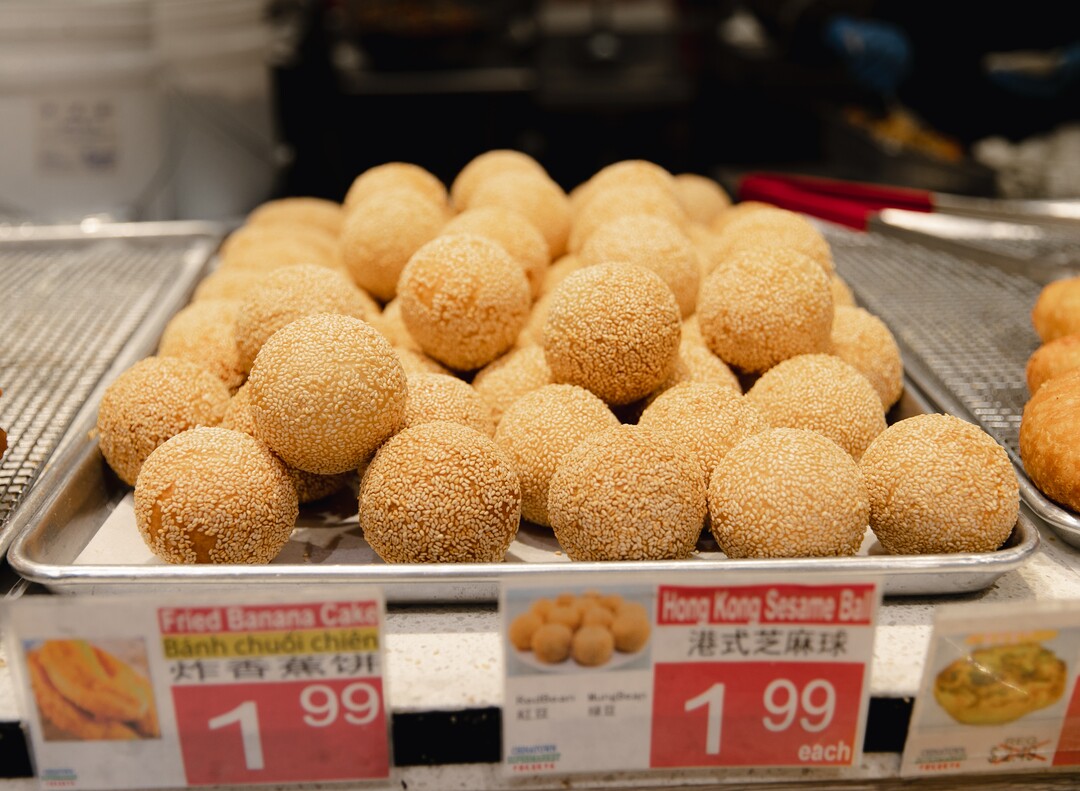 (Rachel Rydalch | The Salt Lake Tribune) Hong Kong Sesame Balls found at the bakery inside the Chinatown Supermarket in South Salt Lake on Wednesday, March 2, 2022.