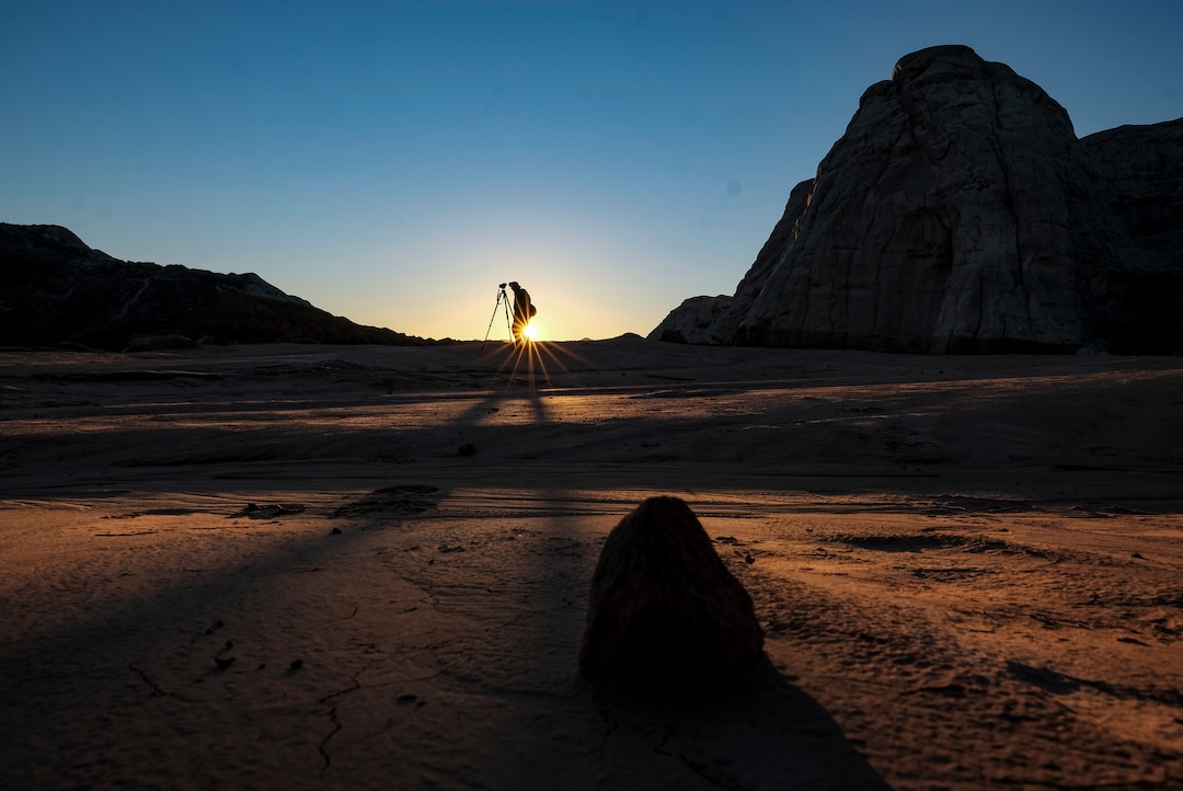 (Bonnie Jo Mount | The Washington Post) Anton Foltin of Tucson photographs the Toadstool Hoodoos on Oct. 12, 2018 in an area that was removed from Grand Staircase-Escalante National Monument in Utah.